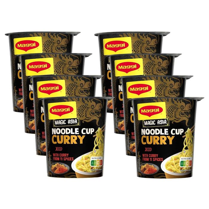 MAGGI Magic Asia Noodle Cup Curry (8 x 63g)