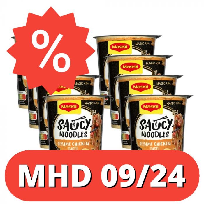 MAGGI MAGIC ASIA Saucy Noodles Sesam Chicken (8 x 75g) [MHD 06/25]