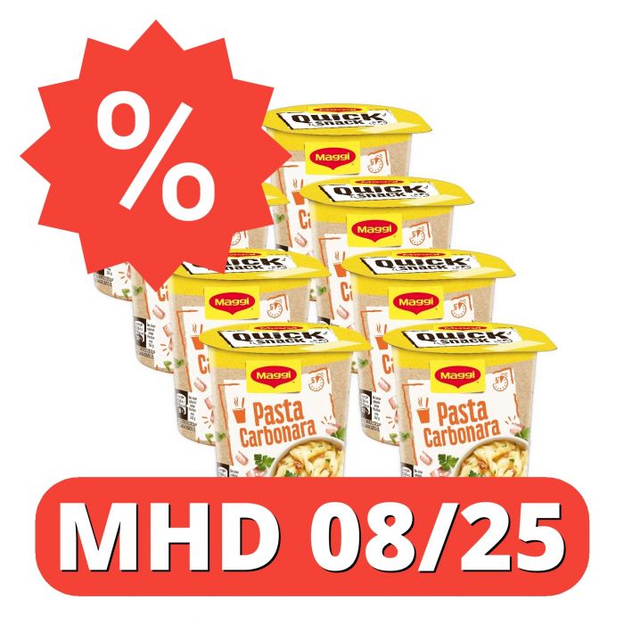 MAGGI QUICK SNACK  Pasta Carbonara (8 x 50g) [MHD 08/25]