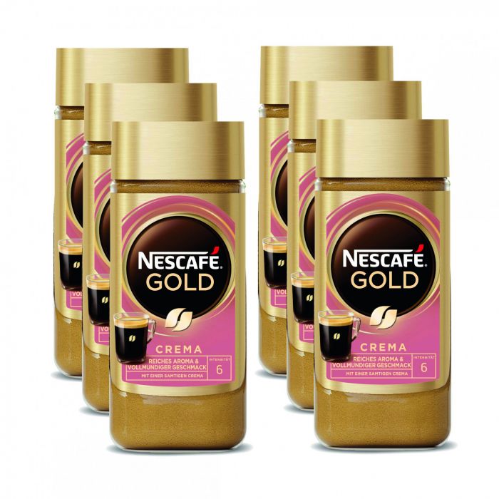 NESCAFÉ Gold Crema löslicher Kaffee (6 x 200g)