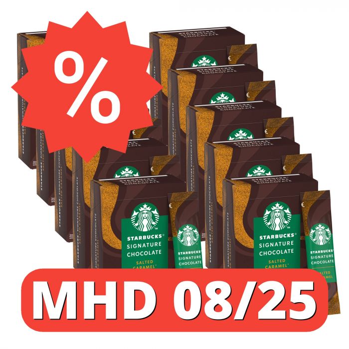 STARBUCKS Signature Chocolate Salted Caramel Sticks (10 x 10 x 22g) [MHD 08/25]