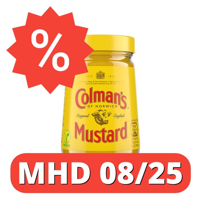 Colman's Original englischer Senf, English Mustard fein gemahlen (1 Stück (1 x 170g)) [MHD 08/25]