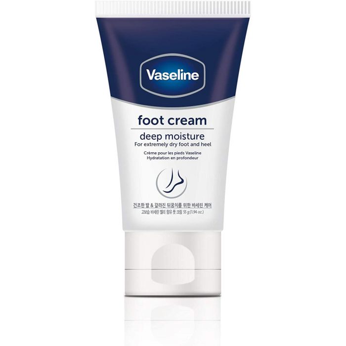 Vaseline Foot Creme | Fußcreme für die tägliche Pflege bei trockener und rissiger Haut (1 x 55g)
