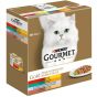 GOURMET Gold Feine Komposition Katzenfutter nass, Sorten-Mix, 8er Pack à 85g Dose (1er Pack (8 x 85g))