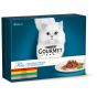 GOURMET Perle Erlesene Streifen Katzenfutter nass, Sorten-Mix, 8er Pack à 85g Dose (1er Pack (8 x 85g))